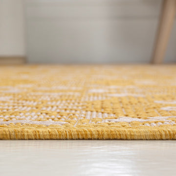 Amora Traditional Mediterranean Tile Design Indoor/Outdoor Area Rug